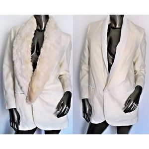 By Chance designer ivory wool blazer jacket